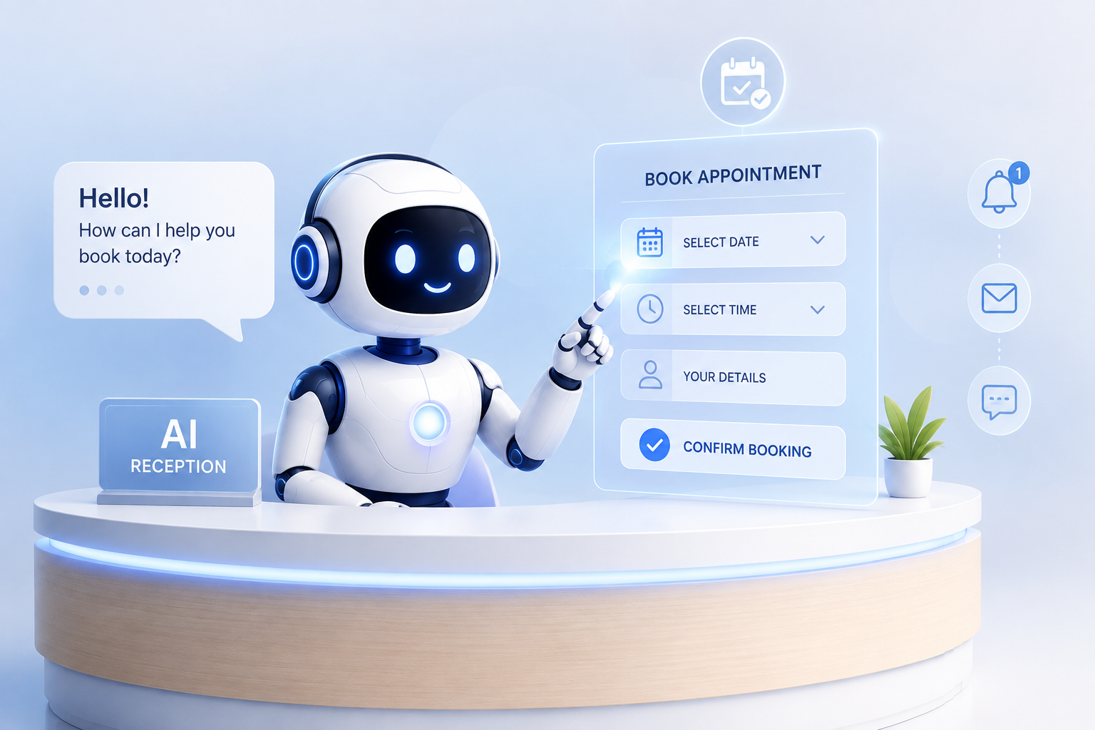 AI Booking Agent Scheduling Interface and Calendar Architecture