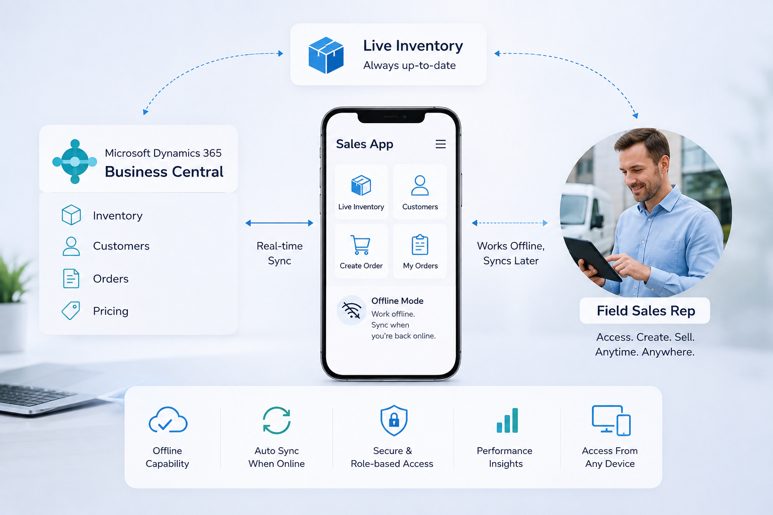 Giving Field Sales Teams Live Business Central Inventory Access — Even Offline
