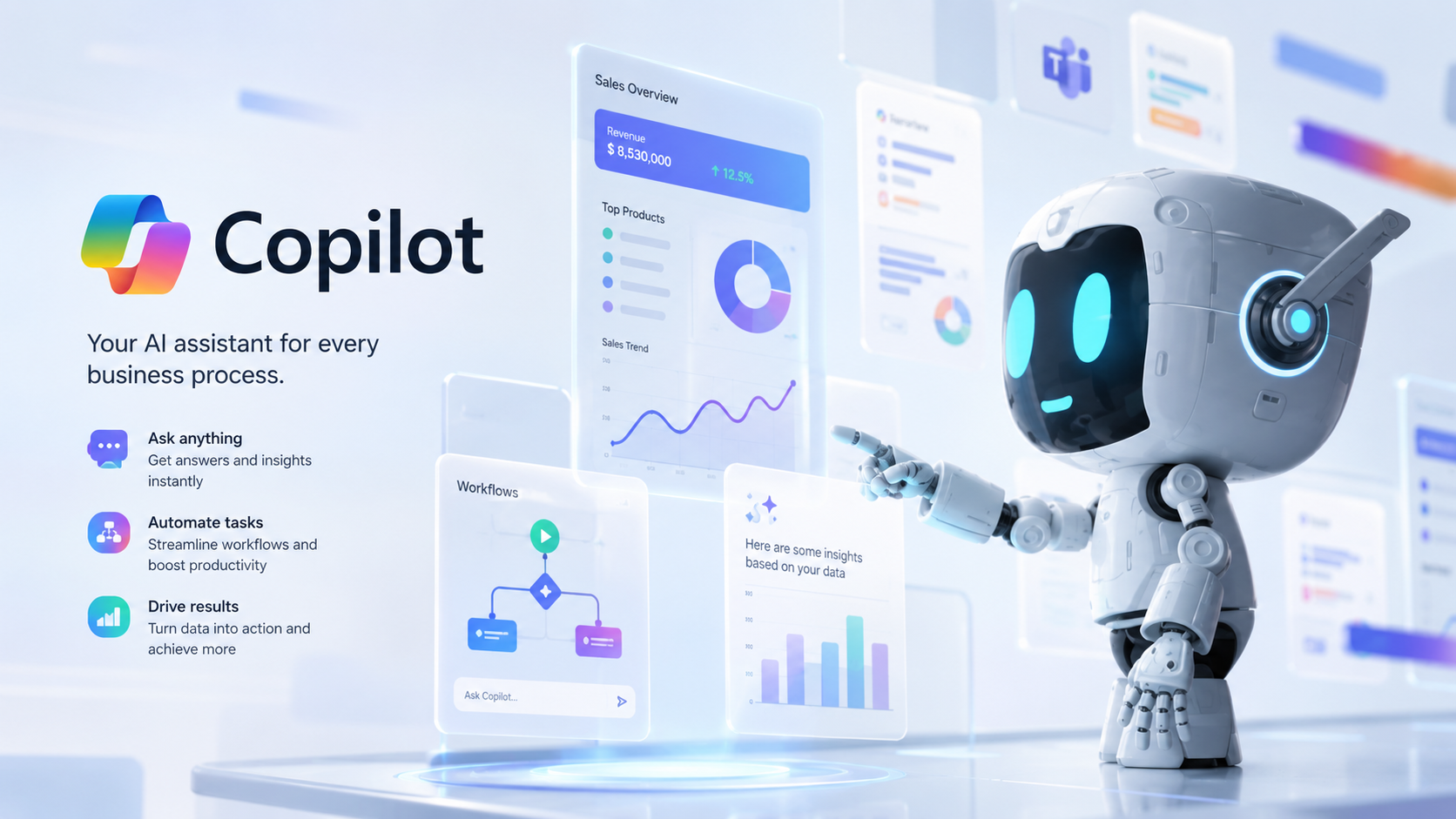 Microsoft Copilot workspace and AI experience