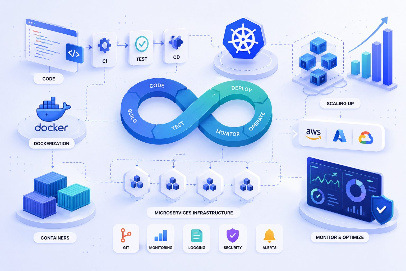 DevOps Services Architecture and CI/CD Pipeline Workspace