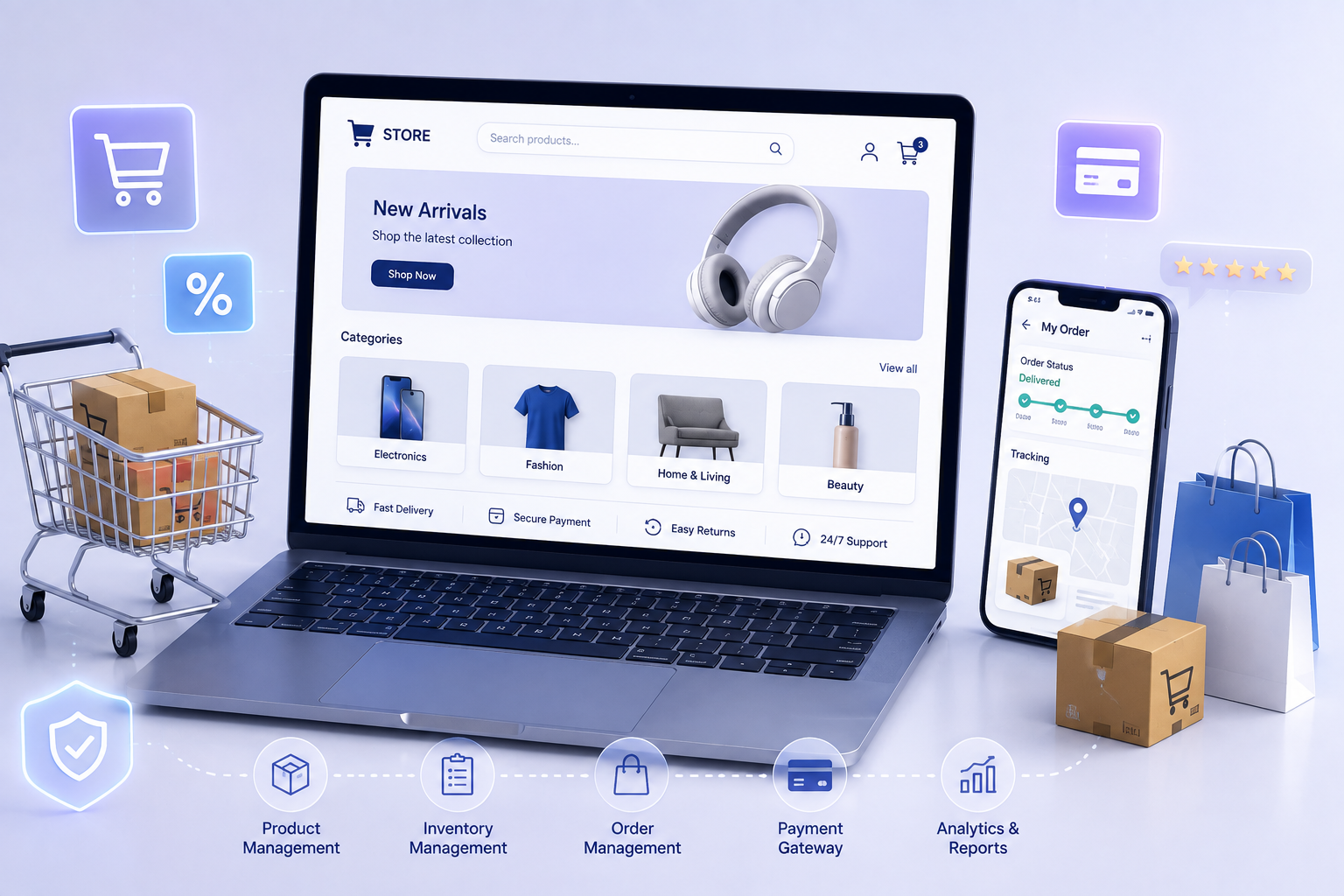 Connected eCommerce and ERP Storefront Architecture