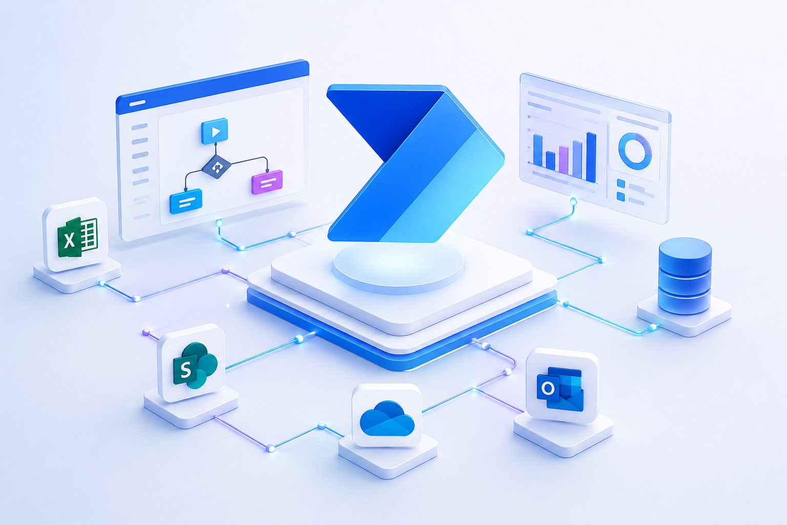 Microsoft Power Automate workflow dashboard