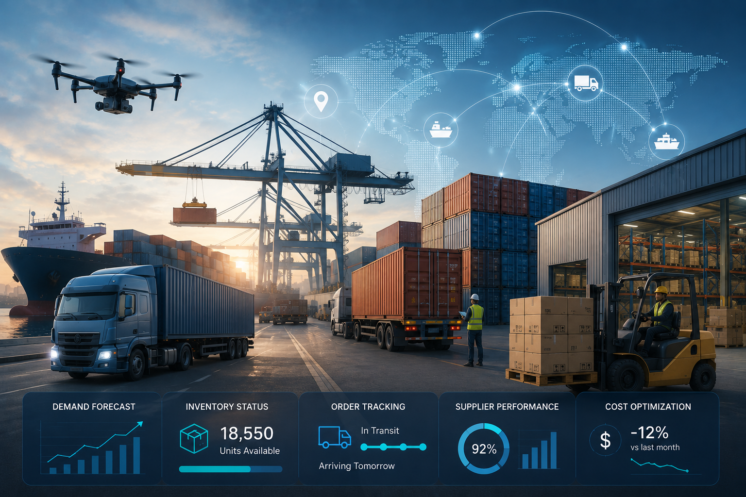Resilient Supply Chain Solutions Powered by Real-Time ERP and AI