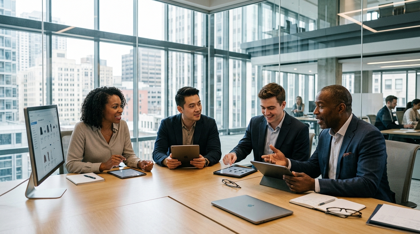 Digital Merchandising Team Auditing Product Attributes for AI Search Readiness