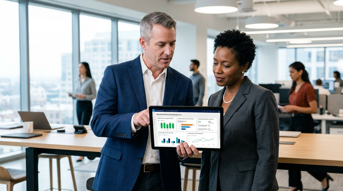 Dynamics 365 CRM B2B Merchant Lifecycle Dashboard