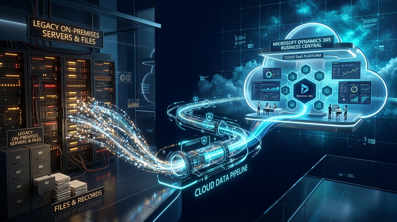 Dynamics NAV to Business Central Cloud SaaS Migration Architecture