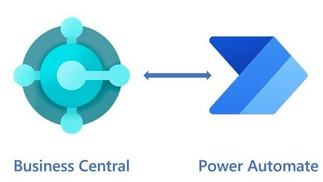 A picture showing flow from business central to power automate.