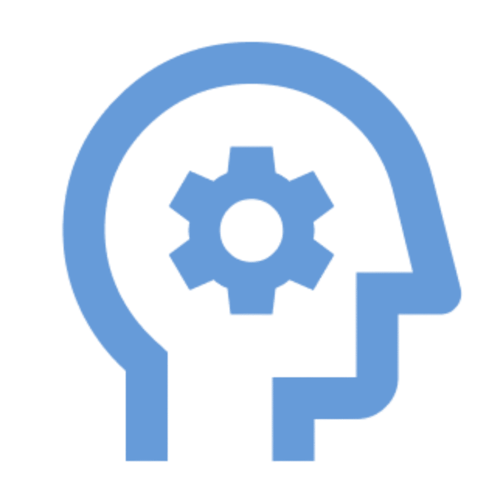 Person connected with multiple nodes representing expert technical solutions.