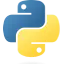 Python programming language logo